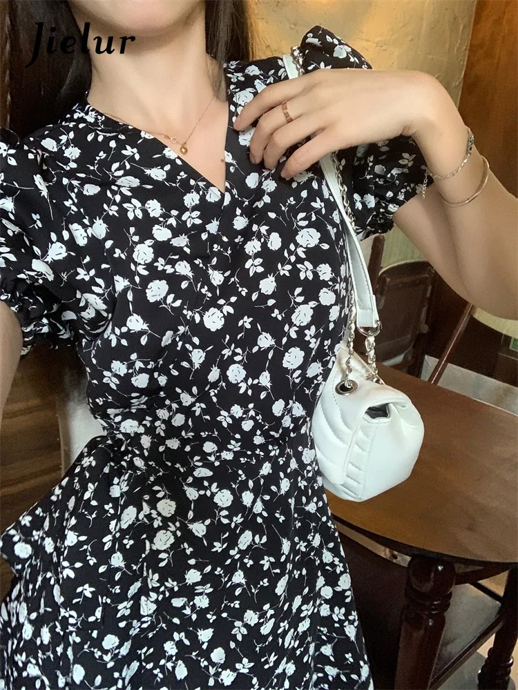 Jielur Summer New Slim Floral Women's Dress Sweet Ladies Elegant Chiffon Dress Woman Loose Casual Fashion Simple Dress Female
Jielur Summer New Slim Floral Women's Dress Sweet Ladies Elegant Chiffon Dress Woman Loose Casual Fashion Simple Dress Female