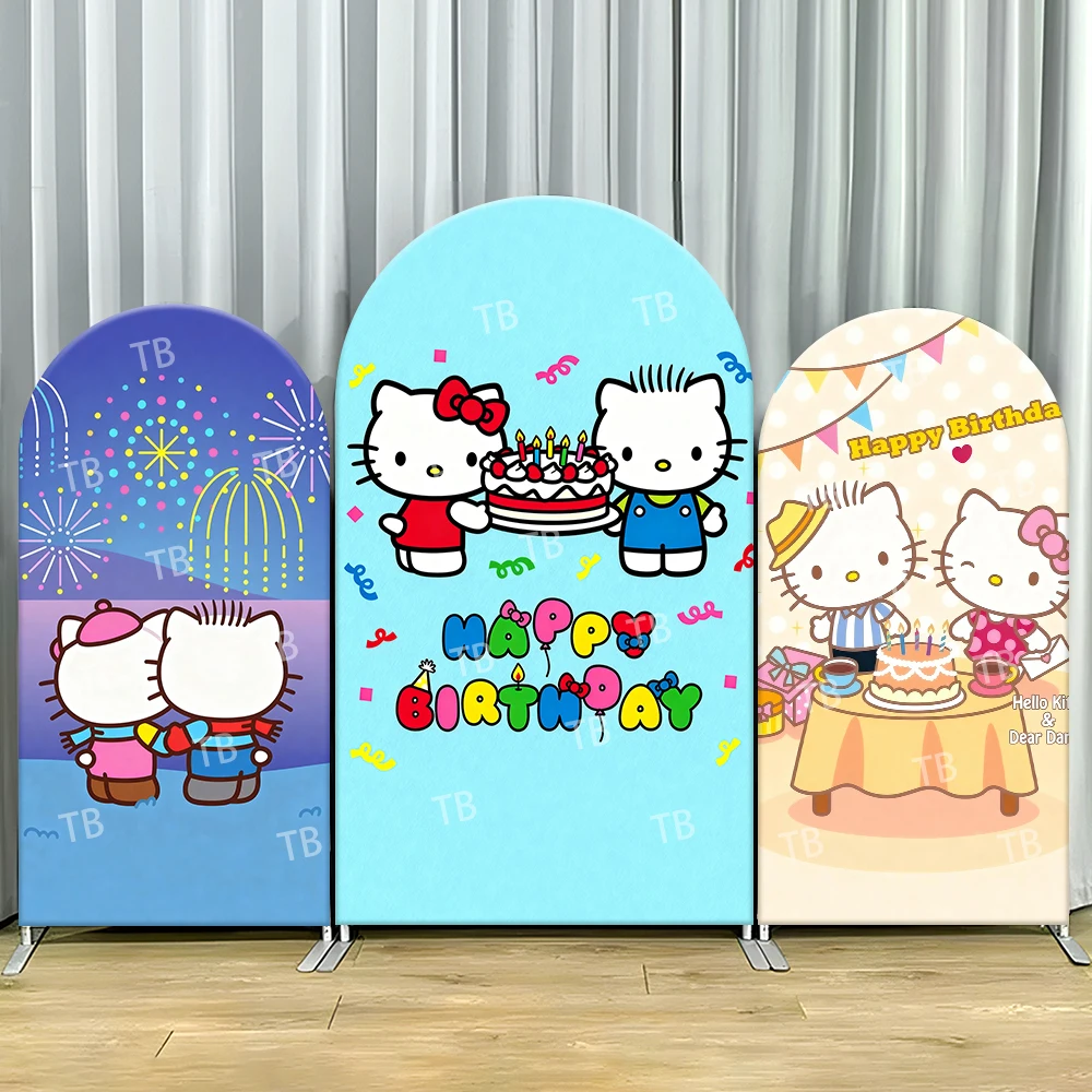 Hello Kitty Happy Birthday Arch Backdrop Cover Colorful Scene For Kids Birthday Party Cute Cartoon Theme Photo Booth Decor Prop
Hello Kitty Happy Birthday Arch Backdrop Cover Colorful Scene For Kids Birthday Party Cute Cartoon Theme Photo Booth Decor Prop
