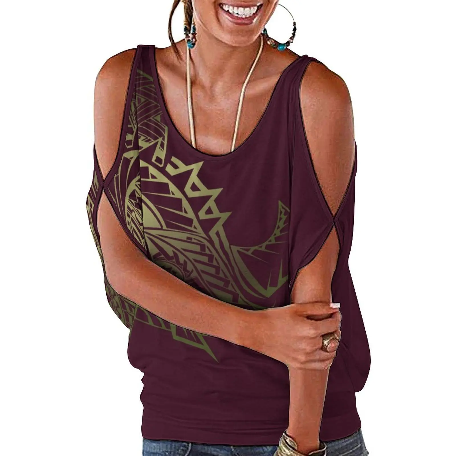 Fiji Island Style Custom Summer Short Sleeve Patterned Ladies Top Polynesian Elegance With Party Outfit
Fiji Island Style Custom Summer Short Sleeve Patterned Ladies Top Polynesian Elegance With Party Outfit