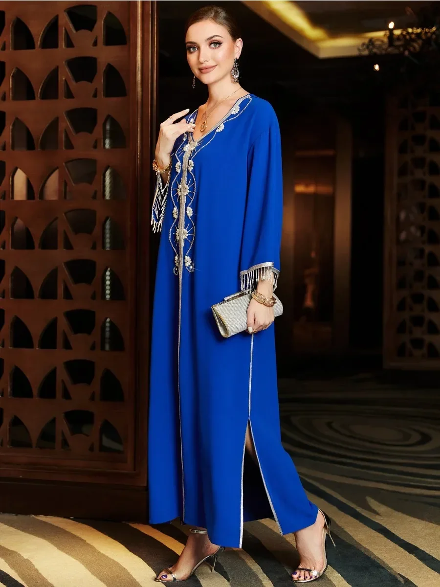 Ид мусульманское платье для женщин Абая с кисточками и бриллиантами Джалабия Марокко вечерние платья Абая Кафтан Абая Ислам Vestidos арабский длинный халат
Ид мусульманское платье для женщин Абая с кисточками и бриллиантами Джалабия Марокко вечерние платья Абая Кафтан Абая Ислам Vestidos арабский длинный халат