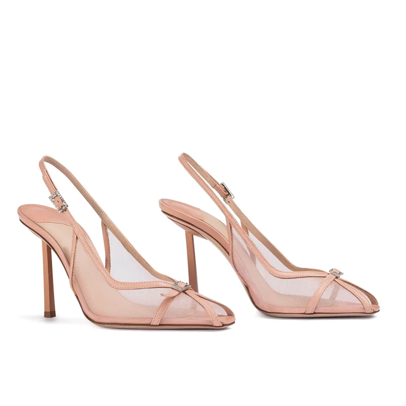 Peep Toe Square Toe Crystal Mesh Sandals Sexy Hollow Out One Word Belt Thin Heel New Arrivals Fashion Women Modern Shoes
Peep Toe Square Toe Crystal Mesh Sandals Sexy Hollow Out One Word Belt Thin Heel New Arrivals Fashion Women Modern Shoes