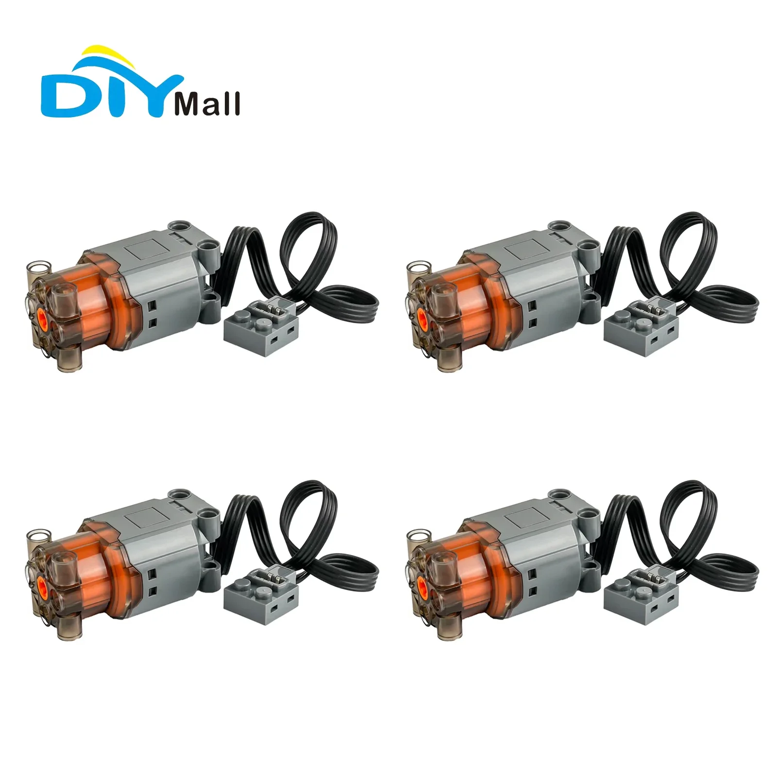 DIYmall L Motor 7.4V High Torque Remote Control Motor Compatible with MOC Blocks and Technical Train