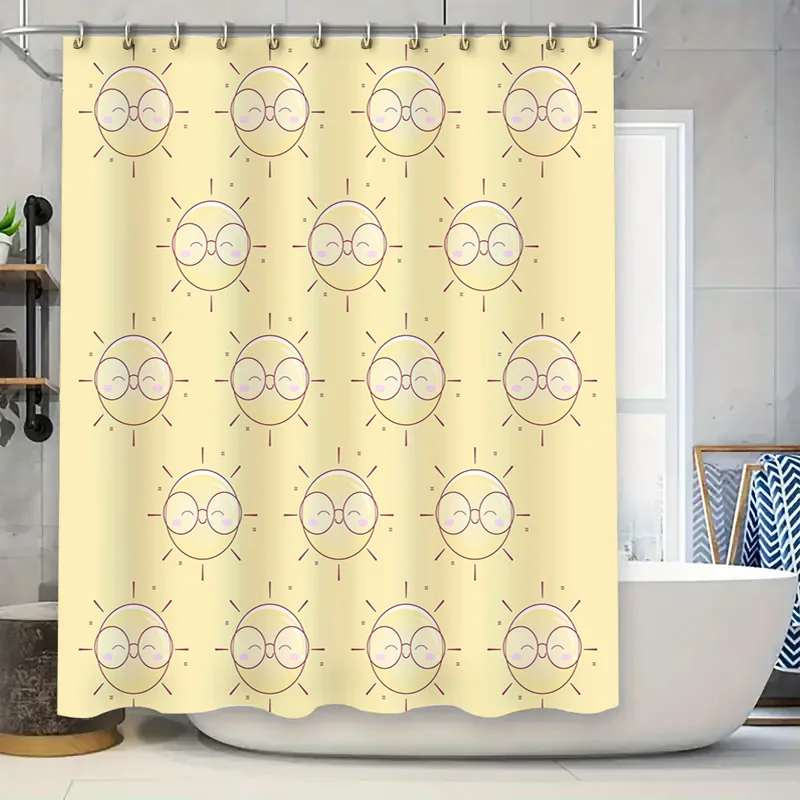 Sun-Shade Face Bath Curtain with Soft Pastel Colors Perfect for a Relaxing Bathroom Decor Upgrade! 
Sun-Shade Face Bath Curtain with Soft Pastel Colors Perfect for a Relaxing Bathroom Decor Upgrade!