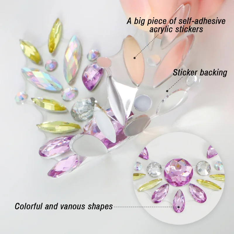 6Pcs Mermaid Face Jewels Gems Rhinestones Rave Eyes Body Temporary Sticker Crystal Face Stickers Decorations for Festival Party
6Pcs Mermaid Face Jewels Gems Rhinestones Rave Eyes Body Temporary Sticker Crystal Face Stickers Decorations for Festival Party