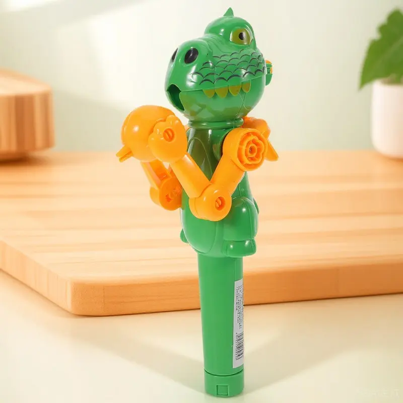 Children's Dinosaur Robot Candy Holder Green Halloween Easter Sweet Launch Interactive Lollipop Case Halloween Candy Holder
Children's Dinosaur Robot Candy Holder Green Halloween Easter Sweet Launch Interactive Lollipop Case Halloween Candy Holder