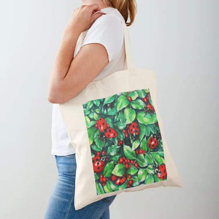Ladybugs in the Hedge Tote Bag tote bags men Handbags women tote bag women Lady bag
Ladybugs in the Hedge Tote Bag tote bags men Handbags women tote bag women Lady bag