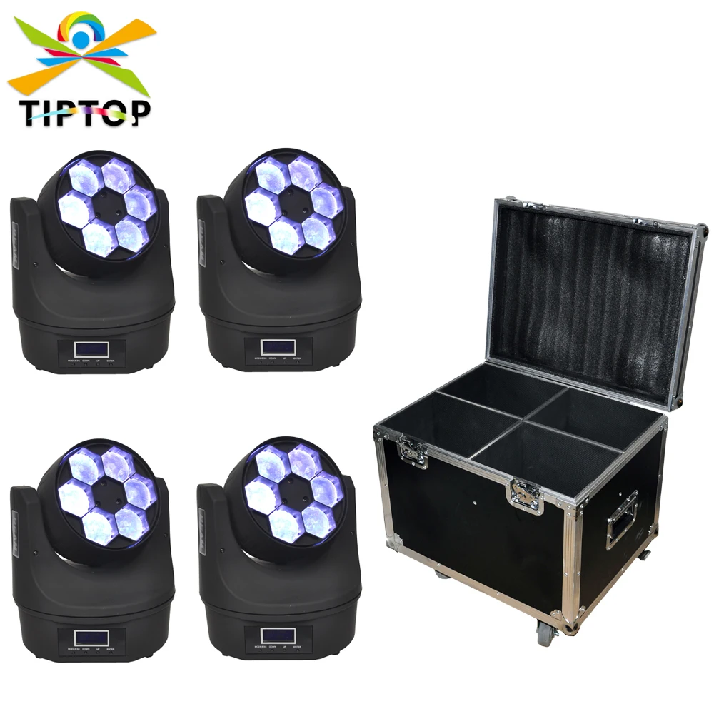 4IN1 Road Case Pack 6x15W Mini Bee Eye Led Moving Head Beam Light Nightclub Disco Stage Beam Spot Light 2IN1 Function TP-L671
4IN1 Road Case Pack 6x15W Mini Bee Eye Led Moving Head Beam Light Nightclub Disco Stage Beam Spot Light 2IN1 Function TP-L671