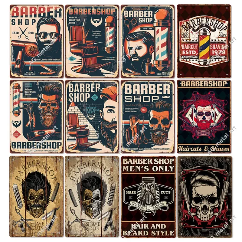 Barber Shop Open Closed Tattoo Poster Metal Tin Sign Barber Shaves Metal Board Painting Decorative Plaques Wall Plates Signs
Barber Shop Open Closed Tattoo Poster Metal Tin Sign Barber Shaves Metal Board Painting Decorative Plaques Wall Plates Signs
