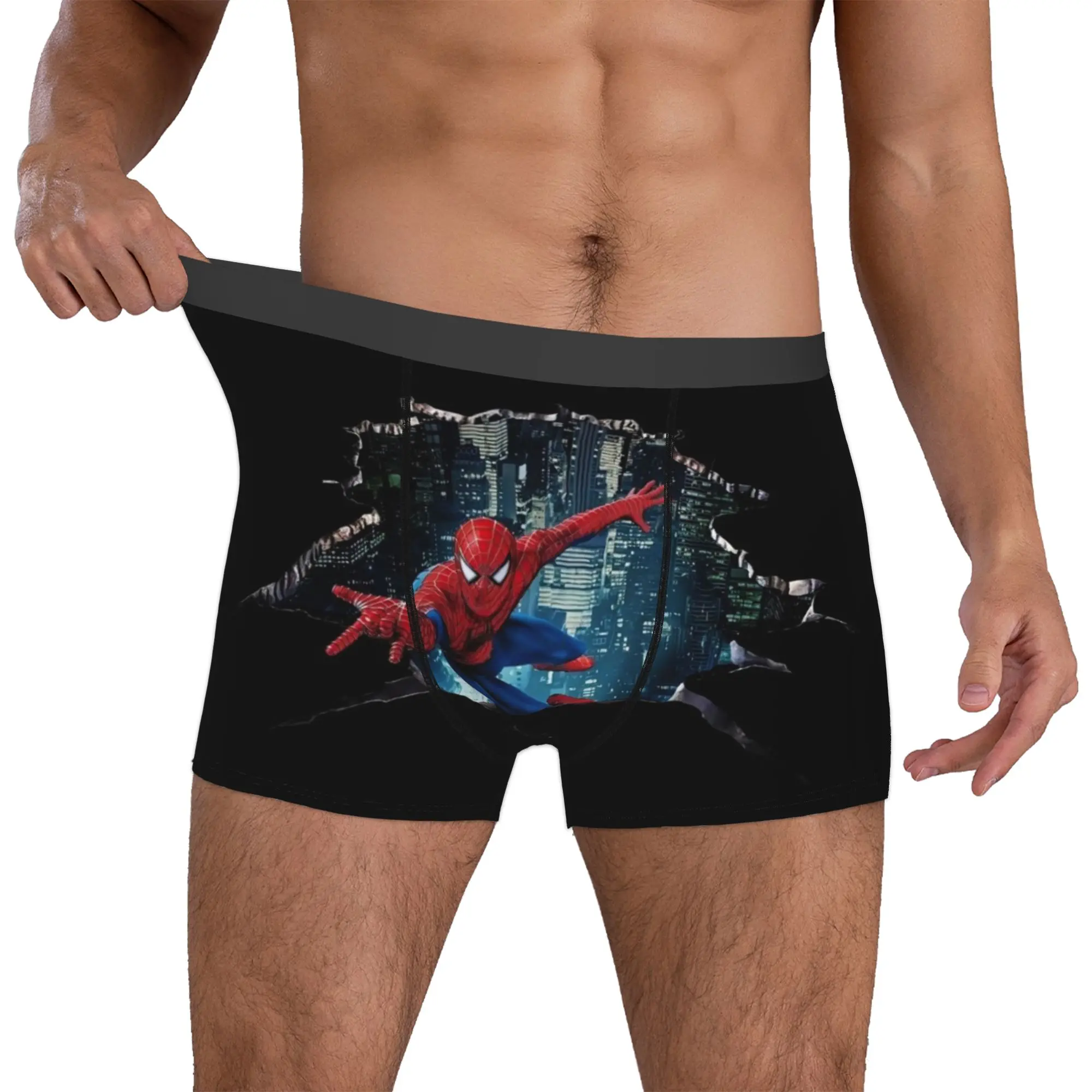 Custom S-Spider Man Underwear Men Printed Boxer Shorts Panties Briefs Breathable Underpants
Custom S-Spider Man Underwear Men Printed Boxer Shorts Panties Briefs Breathable Underpants