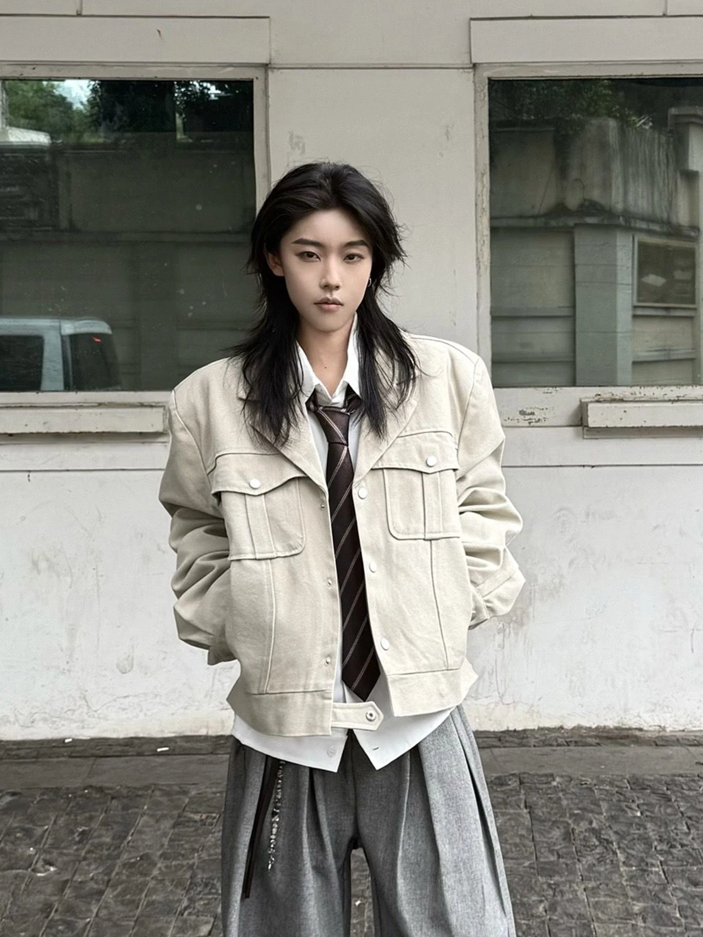 Khaki Waed Canvas Workwear Jaet Men's ort Padded oulder Detroit Sle High Street Cool Autumn Outerwear Coat
Khaki Waed Canvas Workwear Jaet Men's ort Padded oulder Detroit Sle High Street Cool Autumn Outerwear Coat