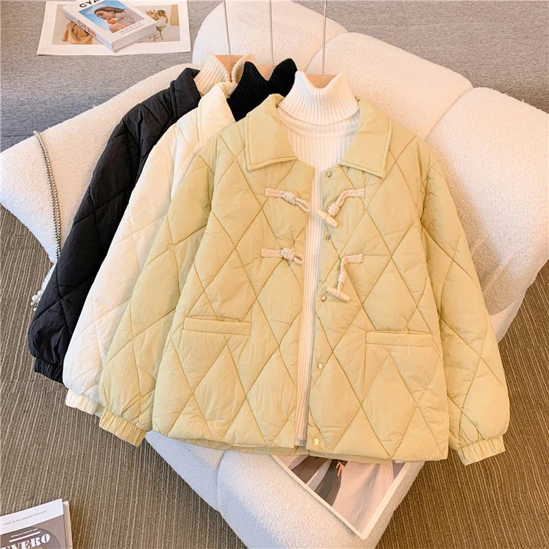 High-End plus Size Women's Cotton Jaet Outerwear 2025 Autumn Winter New Sle Small Fraance Sle with Horn Buttons Diamo...
High-End plus Size Women's Cotton Jaet Outerwear 2025 Autumn Winter New Sle Small Fraance Sle with Horn Buttons Diamo...