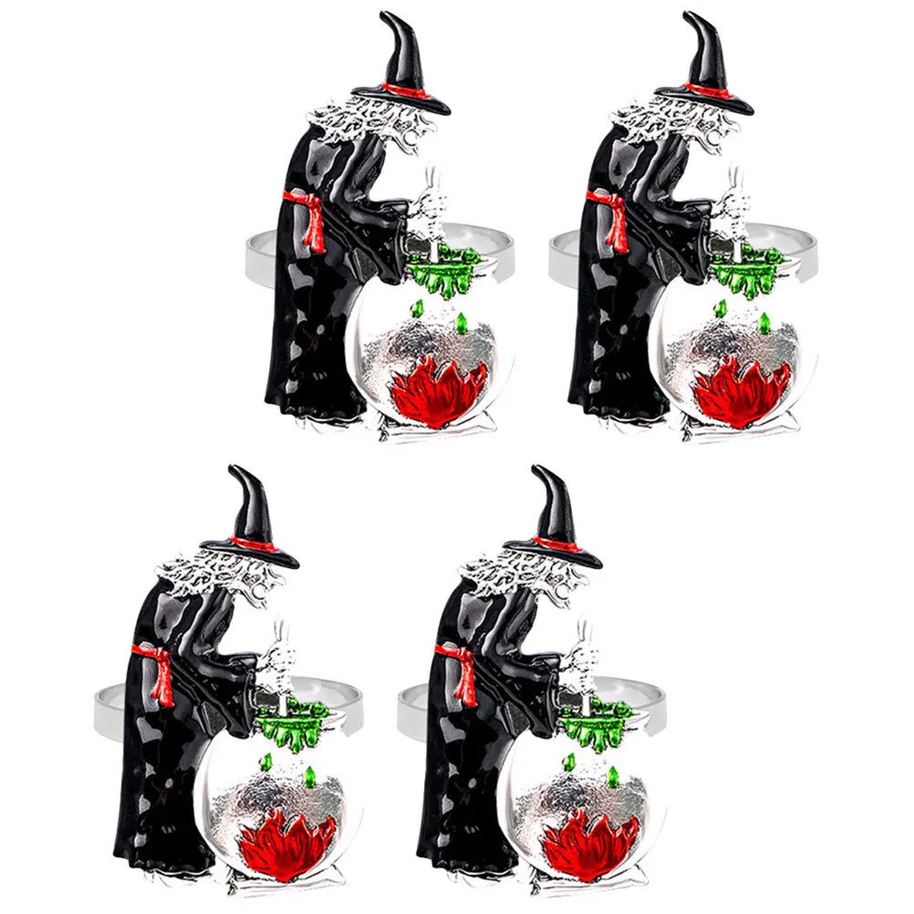 4 Pcs Rings Witch Shaped Halloween Table Decor Napkin Decor Accessory Centerpiece Cloth Napkin Holders Dining Accessories
4 Pcs Rings Witch Shaped Halloween Table Decor Napkin Decor Accessory Centerpiece Cloth Napkin Holders Dining Accessories