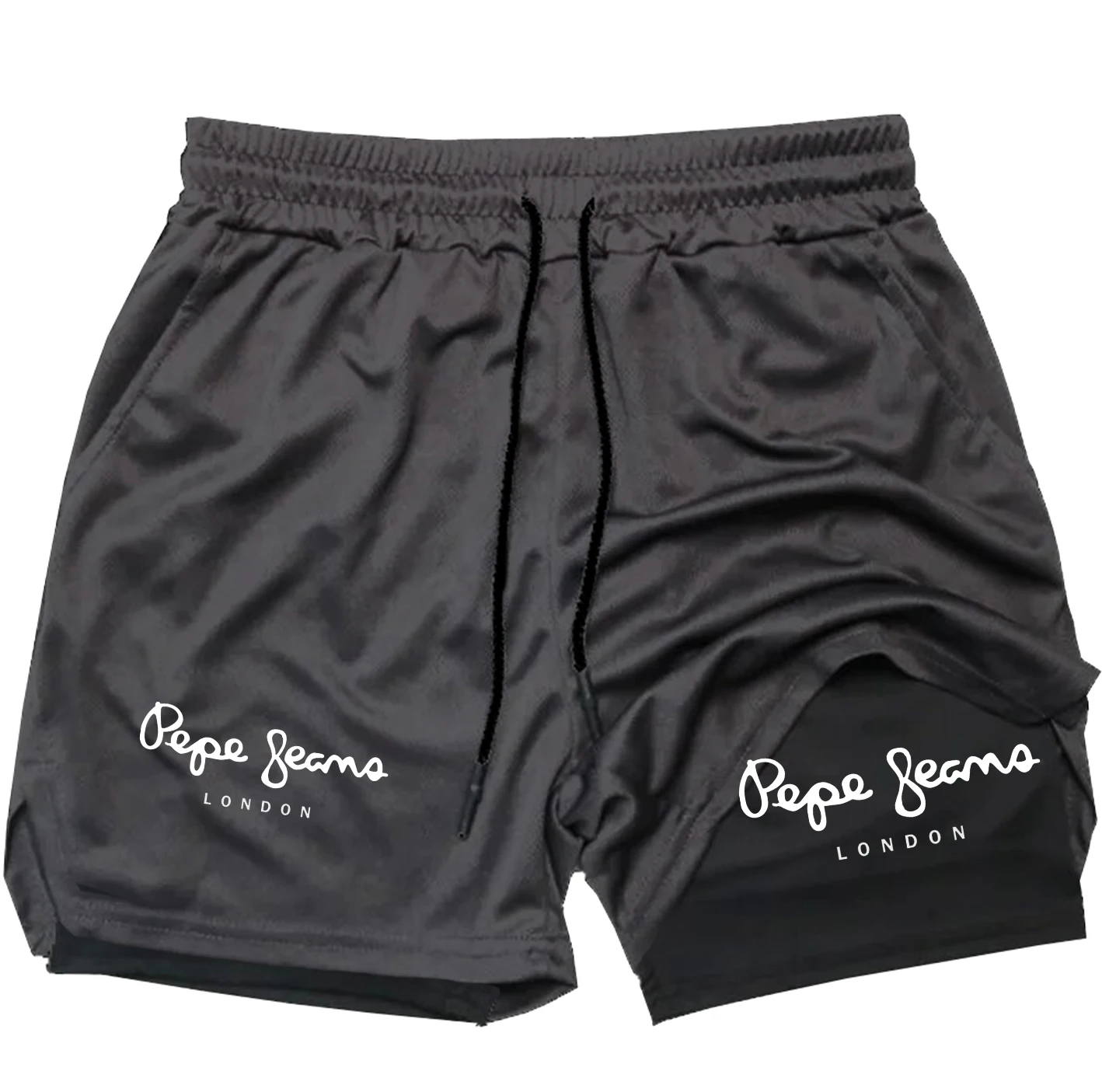 Mens Double Layer Athletic Shorts Built-in Phone Pocket Liner Shorts for Workout Running Basketball
Mens Double Layer Athletic Shorts Built-in Phone Pocket Liner Shorts for Workout Running Basketball