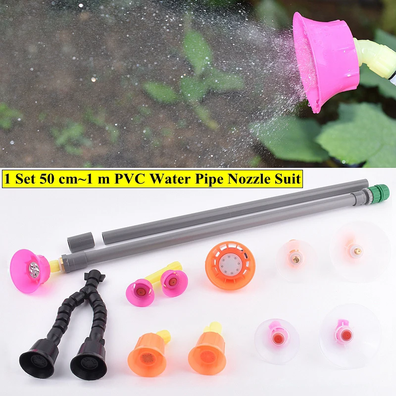 1 Set 50cm PVC Water Pipe Spray Nozzle Suit Garden Watering Adjustable Water Spray Mode Nozzle Crops Lawn Automatic Watering Set
1 Set 50cm PVC Water Pipe Spray Nozzle Suit Garden Watering Adjustable Water Spray Mode Nozzle Crops Lawn Automatic Watering Set