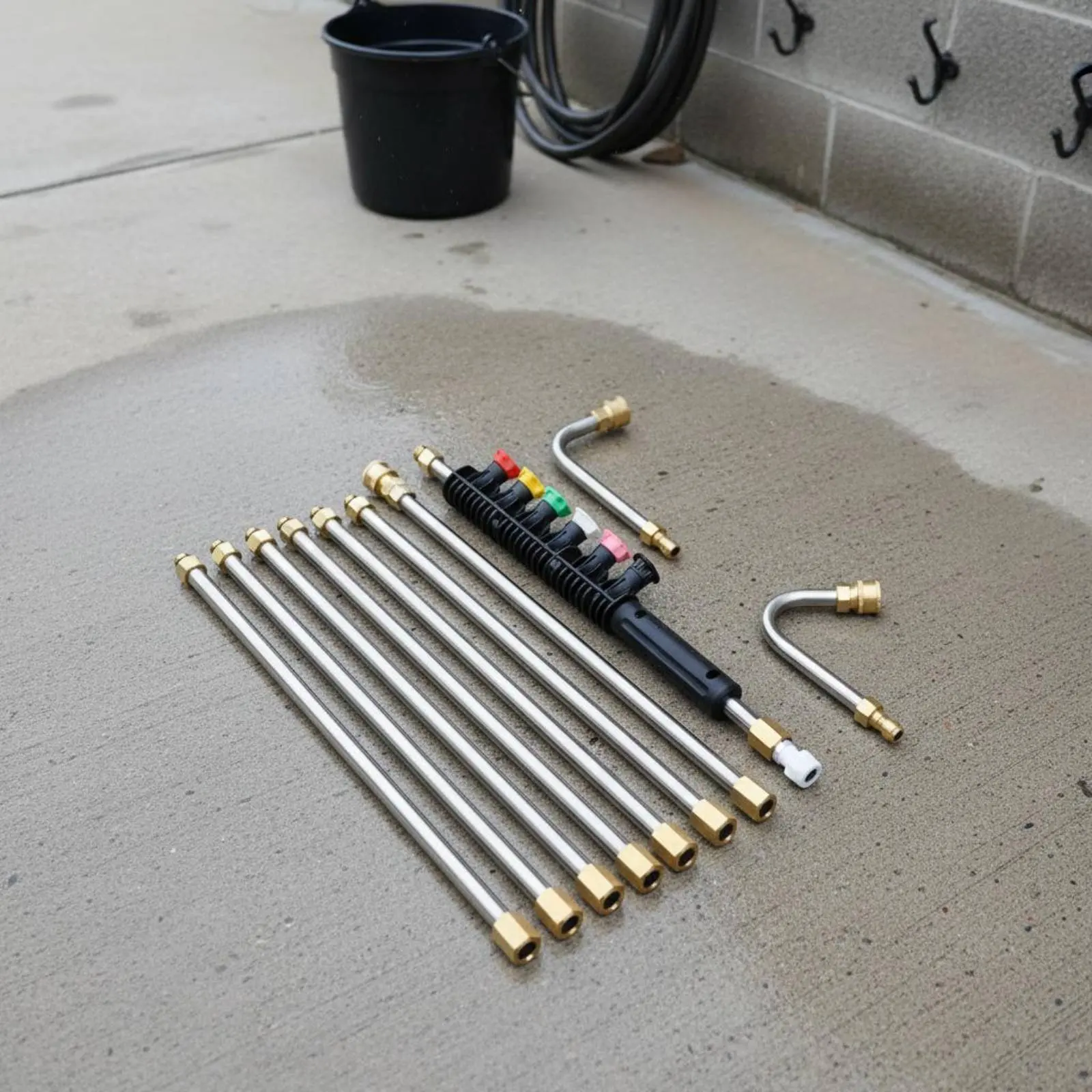 10 Pieces Car Wash High Pressure Lance Kit Watertight Stainless Stainless Strength Washer Extension Kit
10 Pieces Car Wash High Pressure Lance Kit Watertight Stainless Stainless Strength Washer Extension Kit