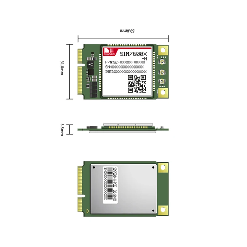SIMCOM LTE Cat4 mini pcie 4G module SIM7600 SIM7600A-H SIM7600E-H SIM7600SA-H SIM7600G-H SIM7600JC-H SIM7600NA-H SIM7600V-H
SIMCOM LTE Cat4 mini pcie 4G module SIM7600 SIM7600A-H SIM7600E-H SIM7600SA-H SIM7600G-H SIM7600JC-H SIM7600NA-H SIM7600V-H
