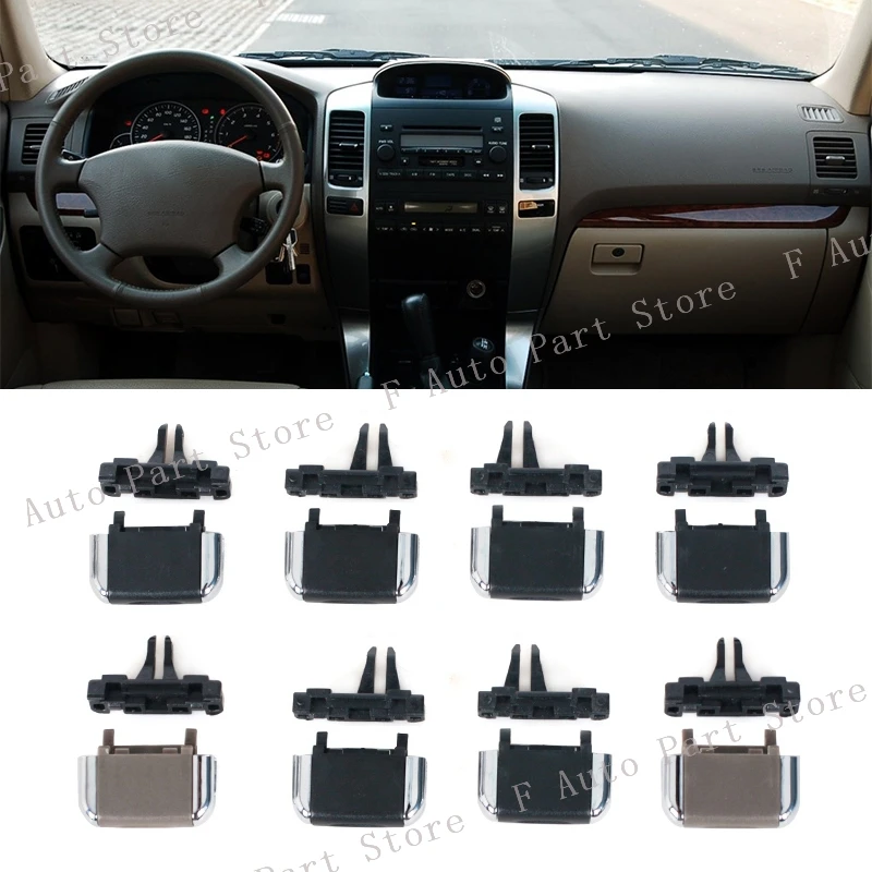 4PCS For Toyota Land Cruiser Prado 120 LC120 2003-2009 Front Air Conditioner Outlet Air Conditioning Vents Tab Clip Repair Kit
4PCS For Toyota Land Cruiser Prado 120 LC120 2003-2009 Front Air Conditioner Outlet Air Conditioning Vents Tab Clip Repair Kit