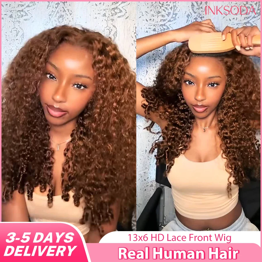 38 Inch Chocolate Brown Burmese Curly Lace Front Wig Human Hair 13x6 HD Transparent Lace Frontal Wigs 220% Density For Women
38 Inch Chocolate Brown Burmese Curly Lace Front Wig Human Hair 13x6 HD Transparent Lace Frontal Wigs 220% Density For Women