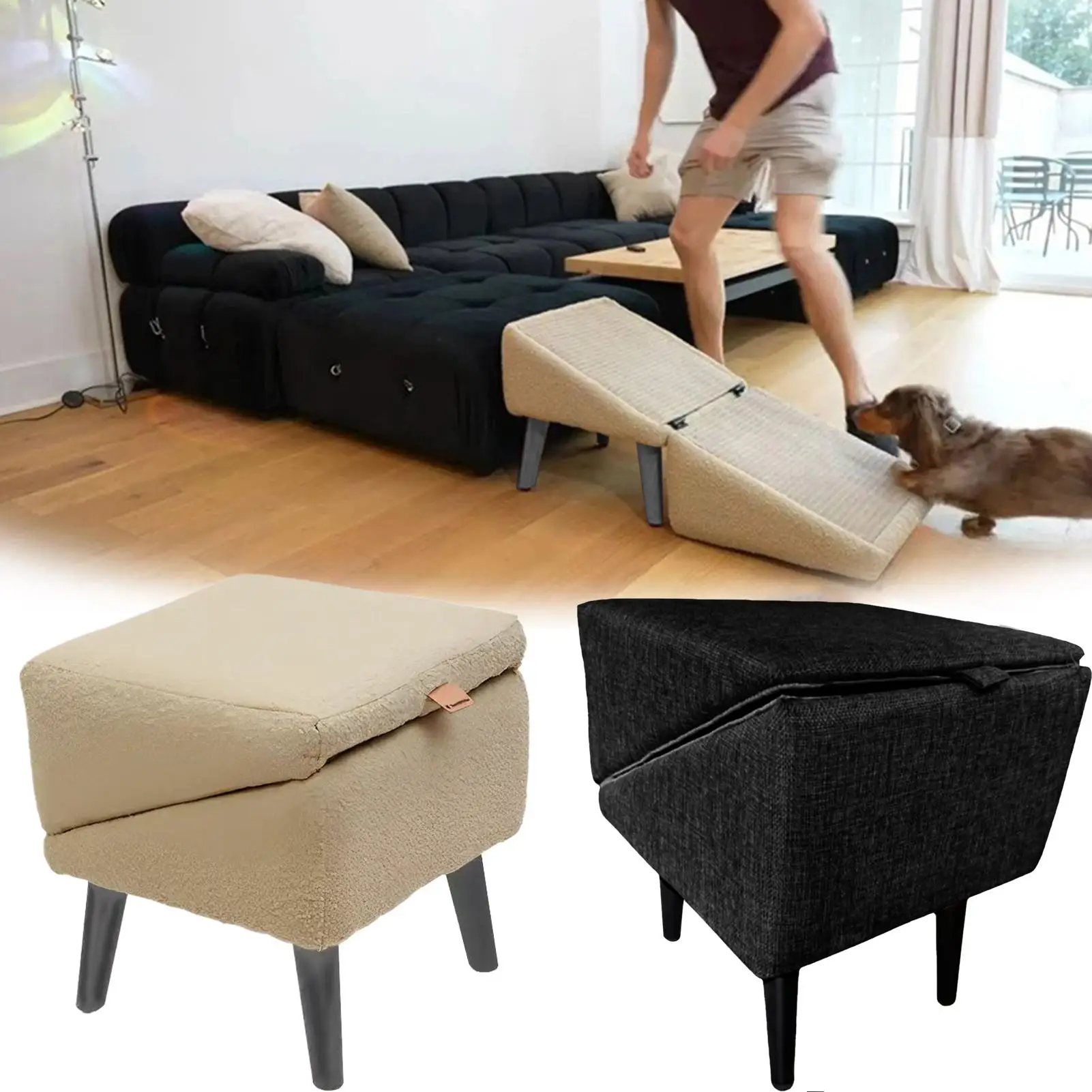 Multifunctional Non-Slip Ramp Cat Dog Vehicle Ramp Bed Foldable Dog Vehicle Stairs Footrest Stool For Small Breed Animal To Use
Multifunctional Non-Slip Ramp Cat Dog Vehicle Ramp Bed Foldable Dog Vehicle Stairs Footrest Stool For Small Breed Animal To Use