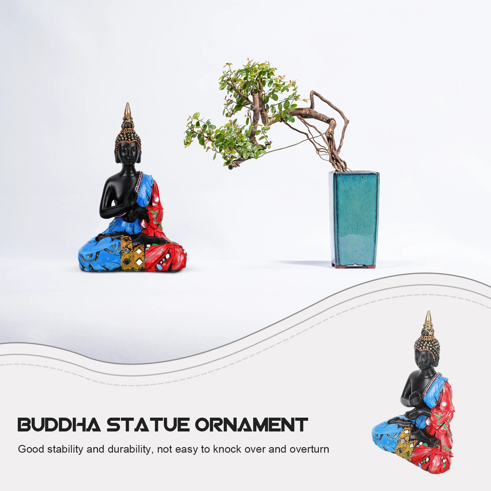 Decorative Buddha Statue Exquisite Resin Ornament Home Temple Decoration Gift Office Tea House Decorative
Decorative Buddha Statue Exquisite Resin Ornament Home Temple Decoration Gift Office Tea House Decorative