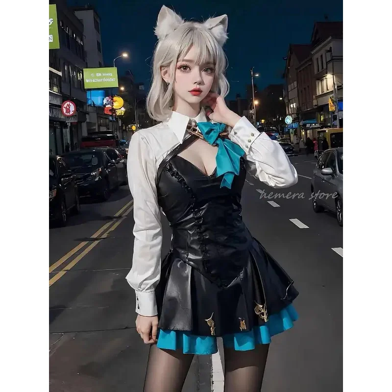 Lynette Cosplay New Skin Costume Wig Fontaine Leather Cosplay Costume Uniform Dress Ears Skirt Glove Outfit Tail Magician
Lynette Cosplay New Skin Costume Wig Fontaine Leather Cosplay Costume Uniform Dress Ears Skirt Glove Outfit Tail Magician