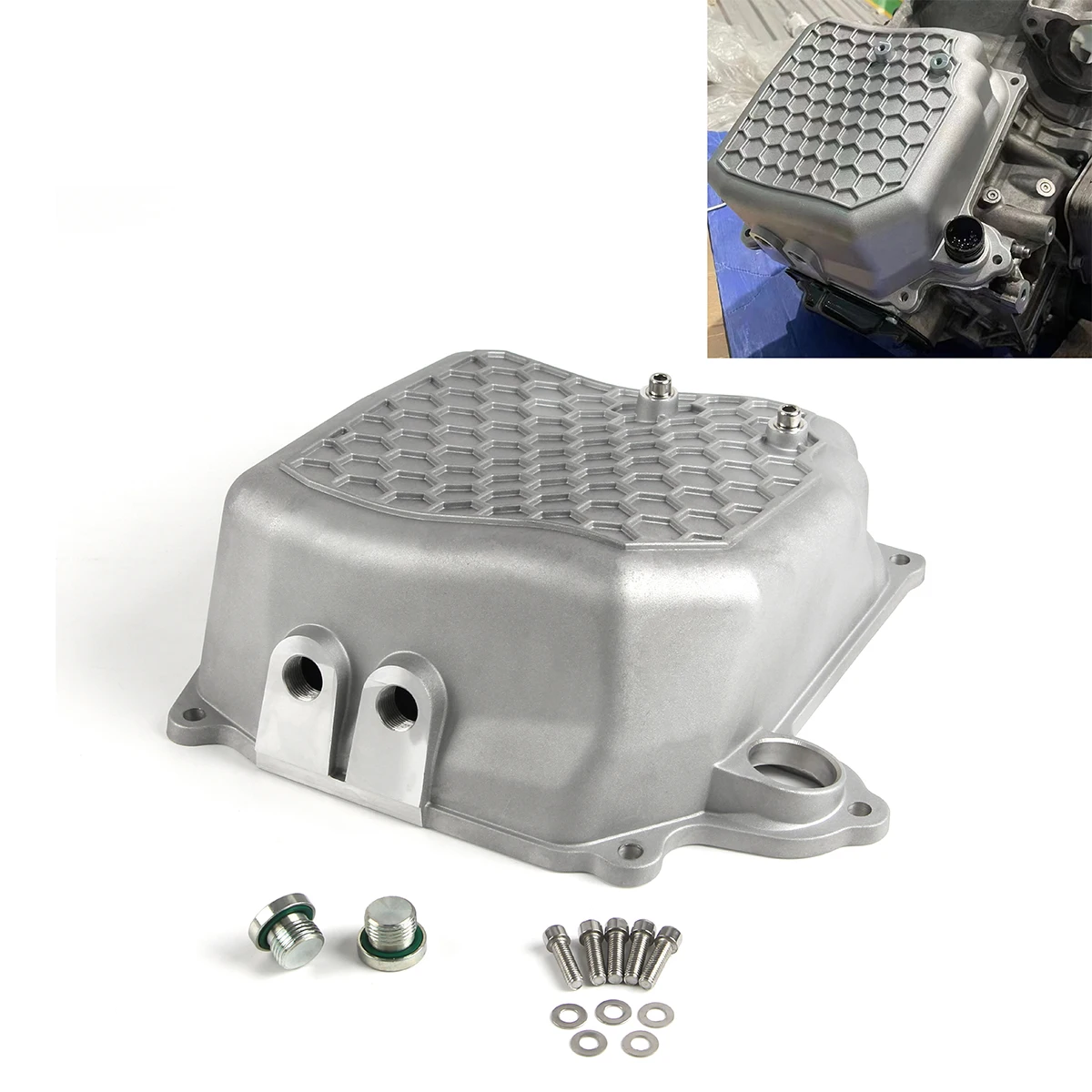 Transmission Oil Pan For Volkswagen Audi Golf MK5 MK6 DSG 6 Speed Gearbox All Aluminum Alloy Oil Pan DQ250 02E325201D
Transmission Oil Pan For Volkswagen Audi Golf MK5 MK6 DSG 6 Speed Gearbox All Aluminum Alloy Oil Pan DQ250 02E325201D