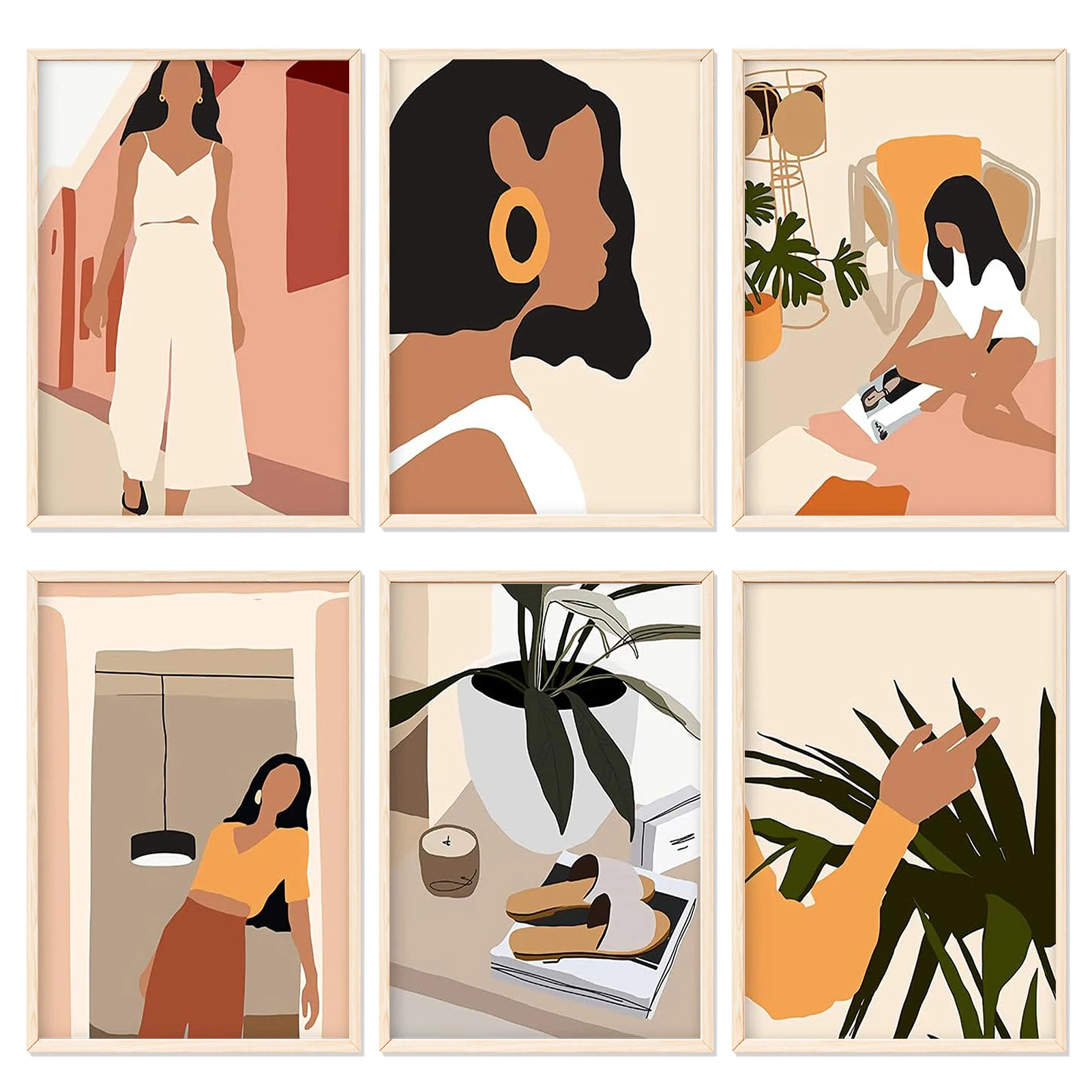 6 Pcs Paint by Numbers - 20x30cm, Lady on Color Rolled Canvas, Easy DIY Art for Home Decor, Stress Relief Gift (No Frame)
6 Pcs Paint by Numbers - 20x30cm, Lady on Color Rolled Canvas, Easy DIY Art for Home Decor, Stress Relief Gift (No Frame)