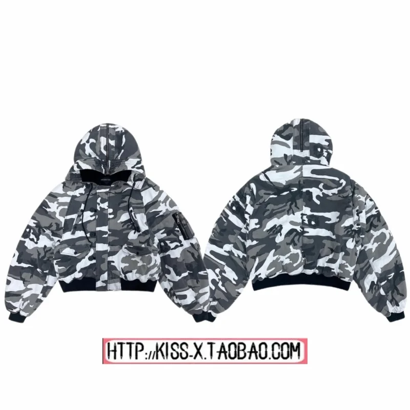 Snow Camouflage Washed Cotton Jacket 2025Project by Ailz for Couples Loose Fit Hooded Long Sleeve Youth Casual Winter Coat
Snow Camouflage Washed Cotton Jacket 2025Project by Ailz for Couples Loose Fit Hooded Long Sleeve Youth Casual Winter Coat