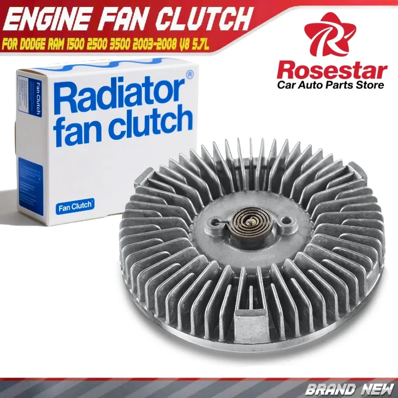 Rosestar Cooling Fan Clutch for Dodge Ram 1500 Ram 2500 Ram 3500 2003-2008 V8 5.7L 19190175, 2900, 46019 45910 11146019 15-40334
Rosestar Cooling Fan Clutch for Dodge Ram 1500 Ram 2500 Ram 3500 2003-2008 V8 5.7L 19190175, 2900, 46019 45910 11146019 15-40334