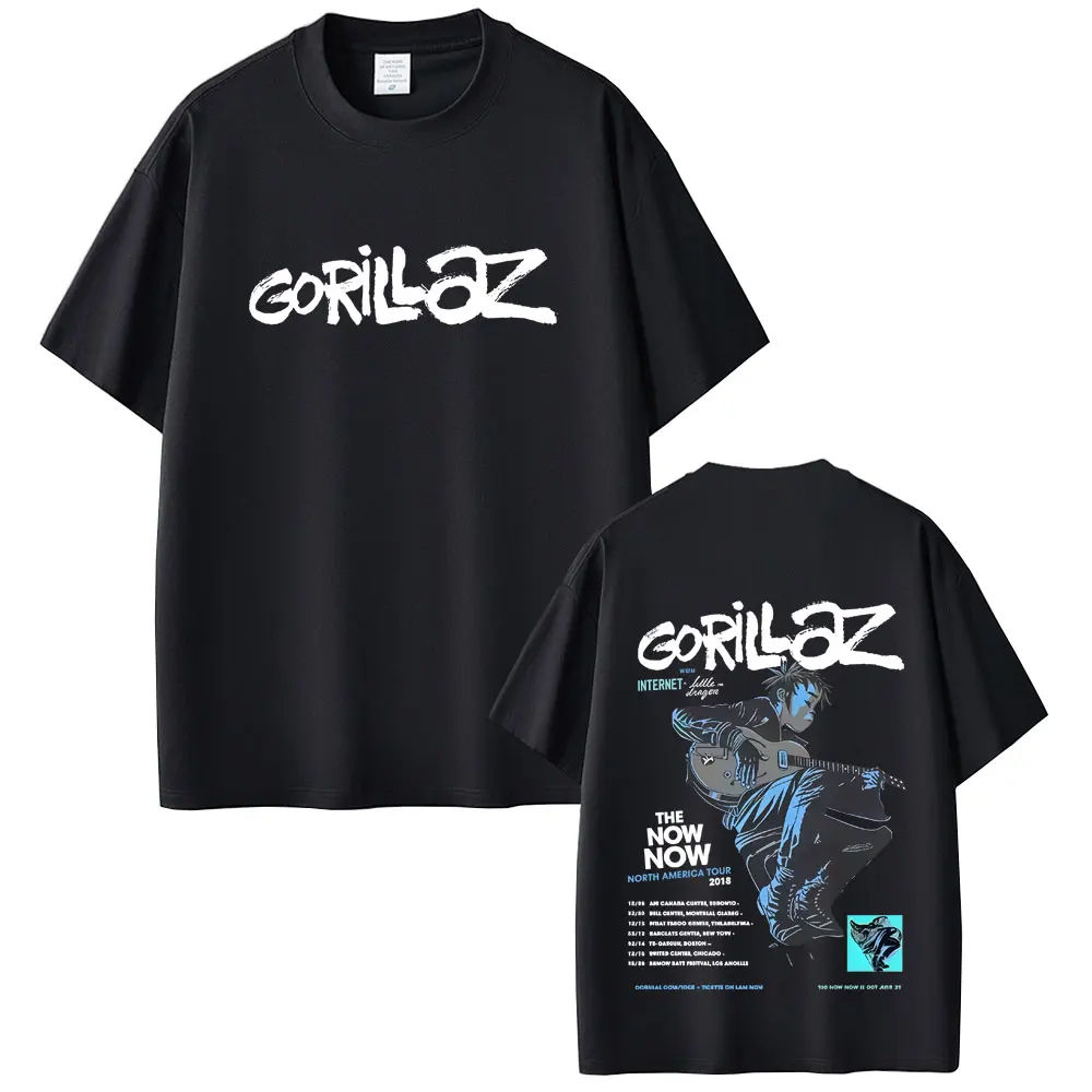 Rock Band Gorillaz The Now Now Album Graphic T-shirt Men Women Clothing Hip Hop Fashion Oversized T Shirts Unisex Cotton Tshirt
Rock Band Gorillaz The Now Now Album Graphic T-shirt Men Women Clothing Hip Hop Fashion Oversized T Shirts Unisex Cotton Tshirt