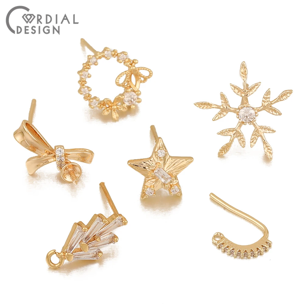 Cordial Design 30 шт. ювелирные аксессуары/CZ серьги-гвоздики/натуральное золото/ручная работа/DIY части/Ювелирная фурнитура и компоненты
Cordial Design 30 шт. ювелирные аксессуары/CZ серьги-гвоздики/натуральное золото/ручная работа/DIY части/Ювелирная фурнитура и компоненты