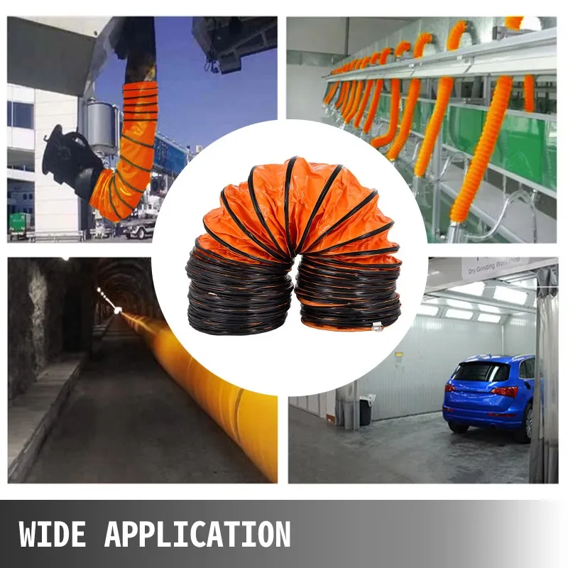 【Best Choice】 PVC Ducting Hose Flexible Duct Hosing 5M-9.8M for Ventilation Exhaust Pipe in Factory Basement, Tunnel, Warehouse
【Best Choice】 PVC Ducting Hose Flexible Duct Hosing 5M-9.8M for Ventilation Exhaust Pipe in Factory Basement, Tunnel, Warehouse