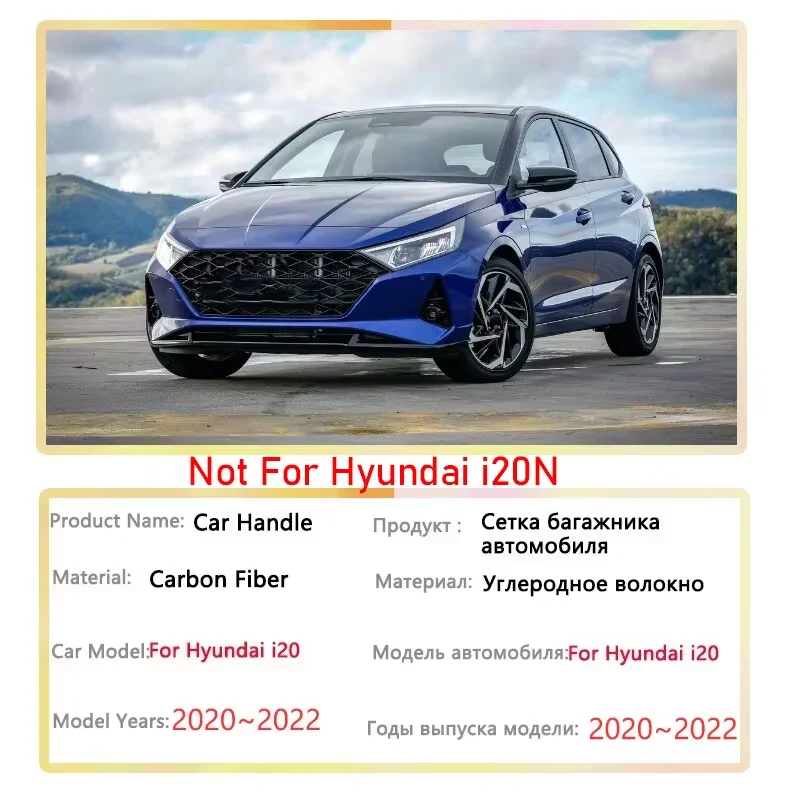 For Hyundai i20 Accessories BC3 BI3 MK3 2020 2021 2022 Car Door Handle Cover Sedan Gloss Black Carbon Fiber Texture Sticker Set
For Hyundai i20 Accessories BC3 BI3 MK3 2020 2021 2022 Car Door Handle Cover Sedan Gloss Black Carbon Fiber Texture Sticker Set
