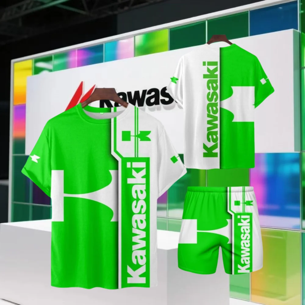 Men Set Kawasaki Motorcycle Graphic 3D Print Quick Drying Breathable T-shirt+Shorts Two-piece Set Summer Man Kawasaki Tees Suit
Men Set Kawasaki Motorcycle Graphic 3D Print Quick Drying Breathable T-shirt+Shorts Two-piece Set Summer Man Kawasaki Tees Suit