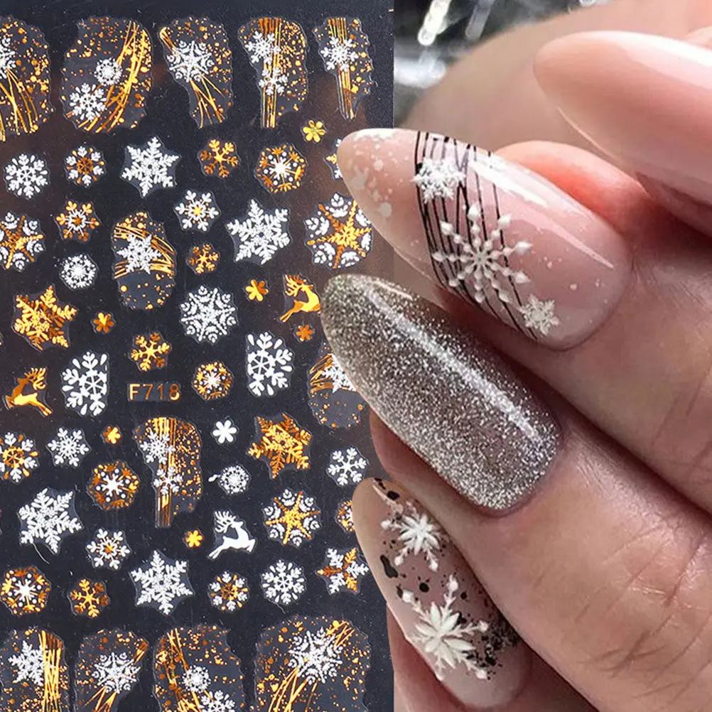 8pcs Nail Stickers Christmas Snowflake Elk Fingernail Decals DIY Decor Christmas Style Nail Stickers Manicure Practical
8pcs Nail Stickers Christmas Snowflake Elk Fingernail Decals DIY Decor Christmas Style Nail Stickers Manicure Practical