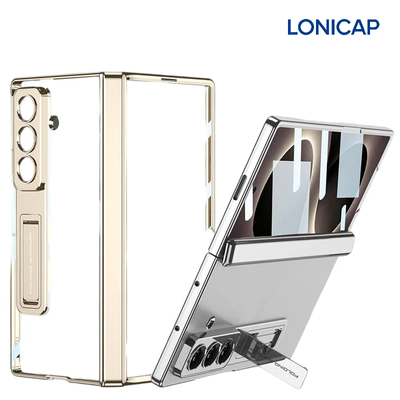 Phone Cases For Samsung Galaxy Z Fold 8 Ultra Magnetic Hinge Electroplated Case Built-in Screen Film Kickstand Luxury Shockproof
Phone Cases For Samsung Galaxy Z Fold 8 Ultra Magnetic Hinge Electroplated Case Built-in Screen Film Kickstand Luxury Shockproof