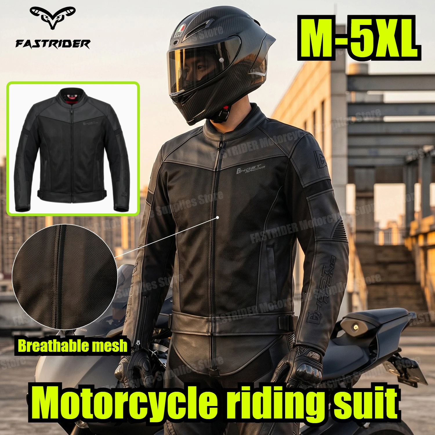 Motorcycle Riding Suits, Breathable Motorcycle Suits for Men and Women, PU Leather Jackets, Protective Racing Suits
Motorcycle Riding Suits, Breathable Motorcycle Suits for Men and Women, PU Leather Jackets, Protective Racing Suits
