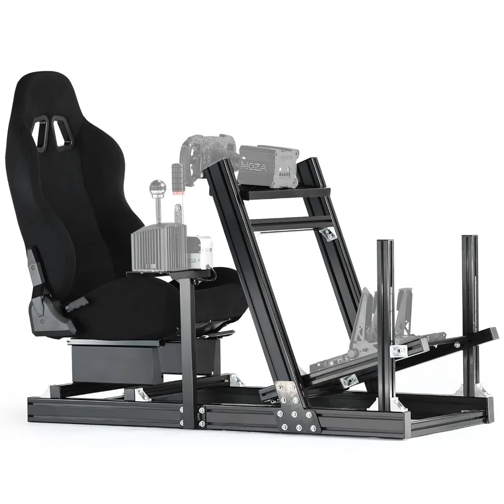 Racing Wheel Stand Cockpit with Seat, Rugged Profile 40 x 80 mm Wheel Cage Fits For Logitech G923,Thrustmaster Sim Racing Stand
Racing Wheel Stand Cockpit with Seat, Rugged Profile 40 x 80 mm Wheel Cage Fits For Logitech G923,Thrustmaster Sim Racing Stand