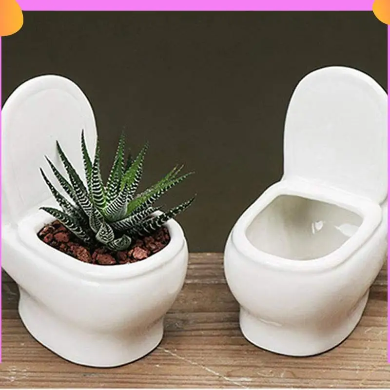 A23P White Toilet Plant Pot/Bonsai Pot/Flower Pot/Succulent Planter Perfect Gifts For Women, Mom Or Birthdays, Durable
A23P White Toilet Plant Pot/Bonsai Pot/Flower Pot/Succulent Planter Perfect Gifts For Women, Mom Or Birthdays, Durable