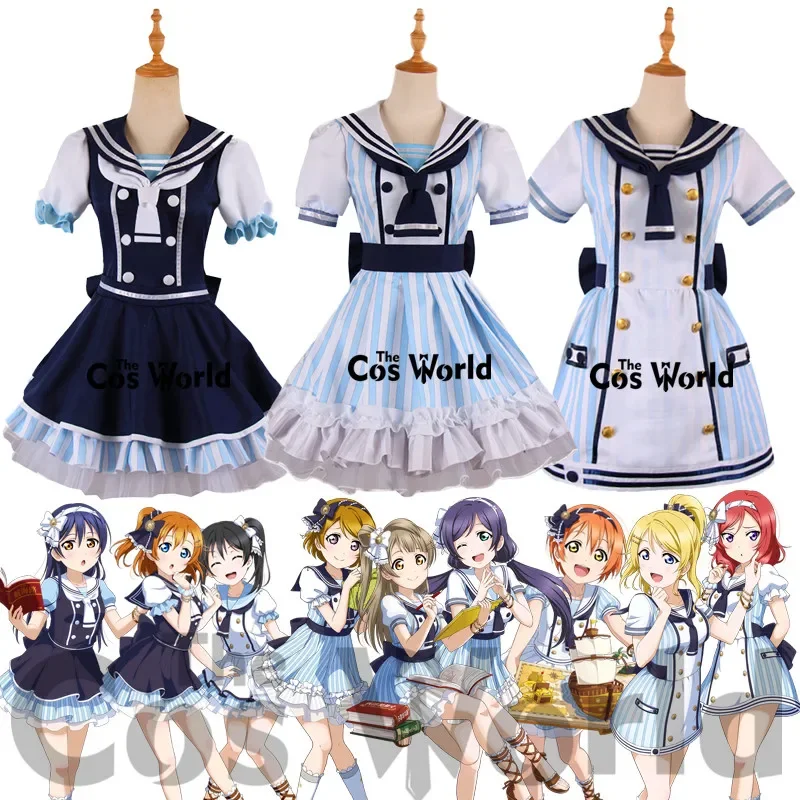 LoveLive! Pirate Piracy 9 Characters Honoka Kotori Umi Eli Nozomi Sailor Suit Dress Uniform Anime Customize Cosplay Costumes
LoveLive! Pirate Piracy 9 Characters Honoka Kotori Umi Eli Nozomi Sailor Suit Dress Uniform Anime Customize Cosplay Costumes