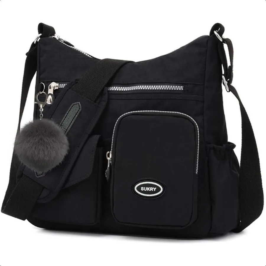 SUKRY Nylon Crossbody Bag for Women with Anti theft RFID Pocket Waterproof Shoulder Bag Travel Purses and Handbag
SUKRY Nylon Crossbody Bag for Women with Anti theft RFID Pocket Waterproof Shoulder Bag Travel Purses and Handbag
