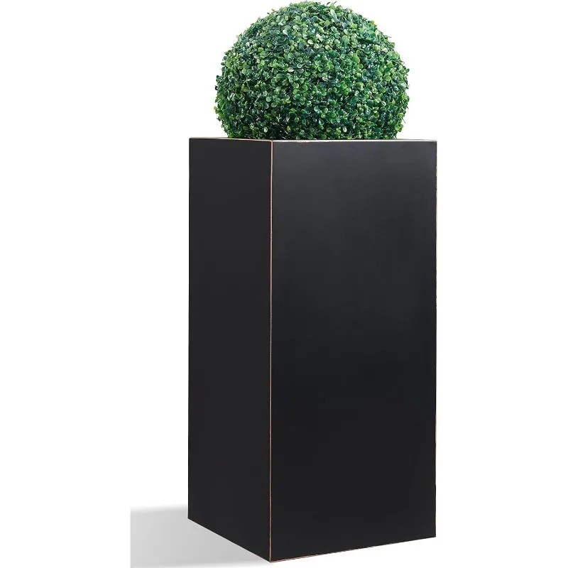 Heavy Tall Outdoor/Indoor Planter Box 14Lx14Wx30H Inches Rectangular Large Flowerpot, Tall Metal Planter Box for Front Porch
Heavy Tall Outdoor/Indoor Planter Box 14Lx14Wx30H Inches Rectangular Large Flowerpot, Tall Metal Planter Box for Front Porch 
