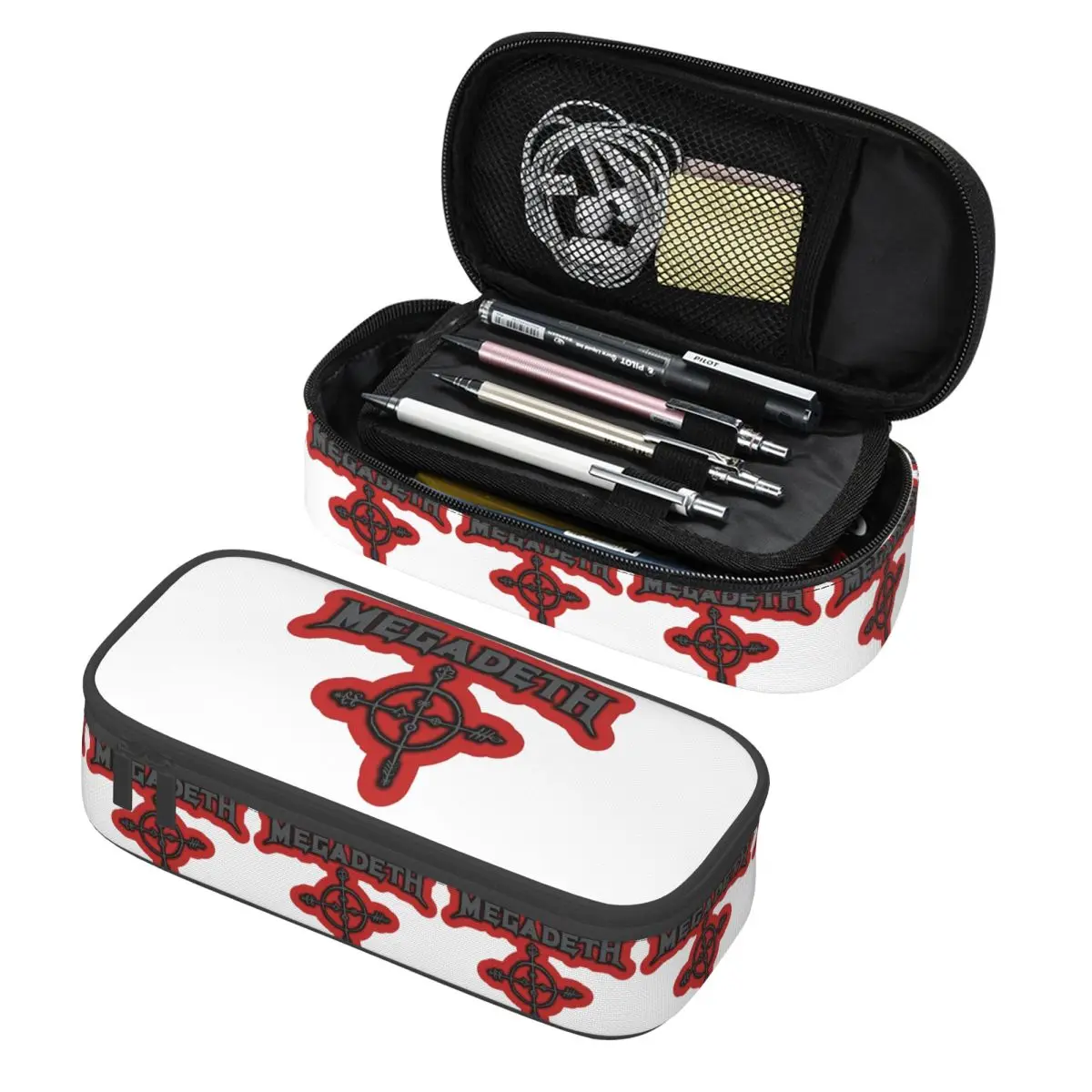 Megadeths Logo Pencil Case Pen Holder Storage Stationery Supplies Large Storage Pen Box Pencil Bag for Kids
Megadeths Logo Pencil Case Pen Holder Storage Stationery Supplies Large Storage Pen Box Pencil Bag for Kids
