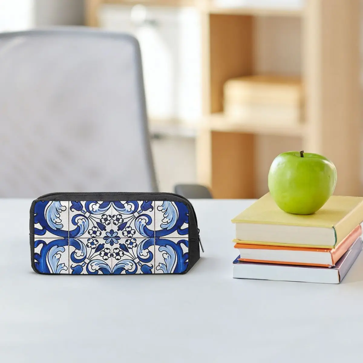 Antique Classic Lisbon Blue Azulejo Tile Floral Pencil Cases for Student School Pen Box Pencil Bag Large
Antique Classic Lisbon Blue Azulejo Tile Floral Pencil Cases for Student School Pen Box Pencil Bag Large