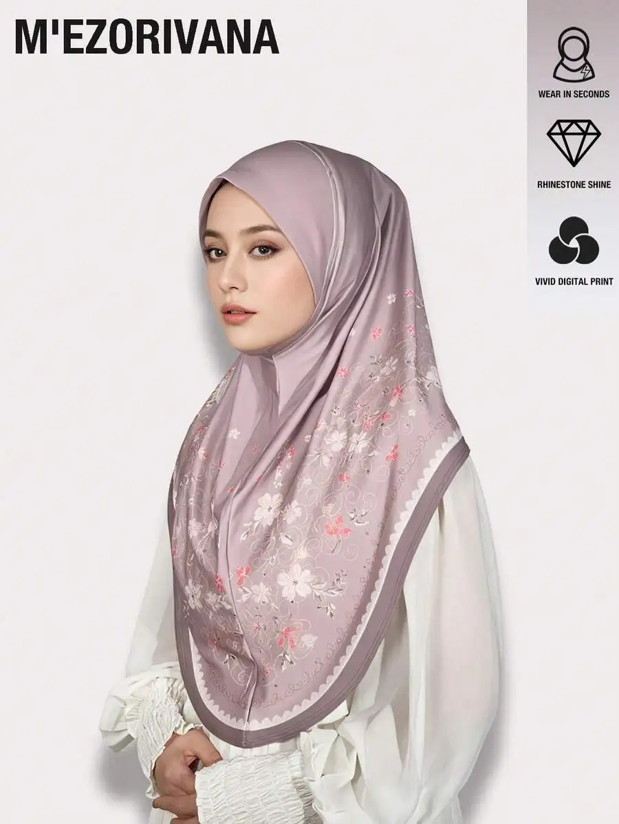 1pc Floral & Clover Print Elegant Polyester Muslim Headscarf, Fashion Accessory For Casual Everyday Wear, Autumn/Winter For Dres
1pc Floral & Clover Print Elegant Polyester Muslim Headscarf, Fashion Accessory For Casual Everyday Wear, Autumn/Winter For Dres