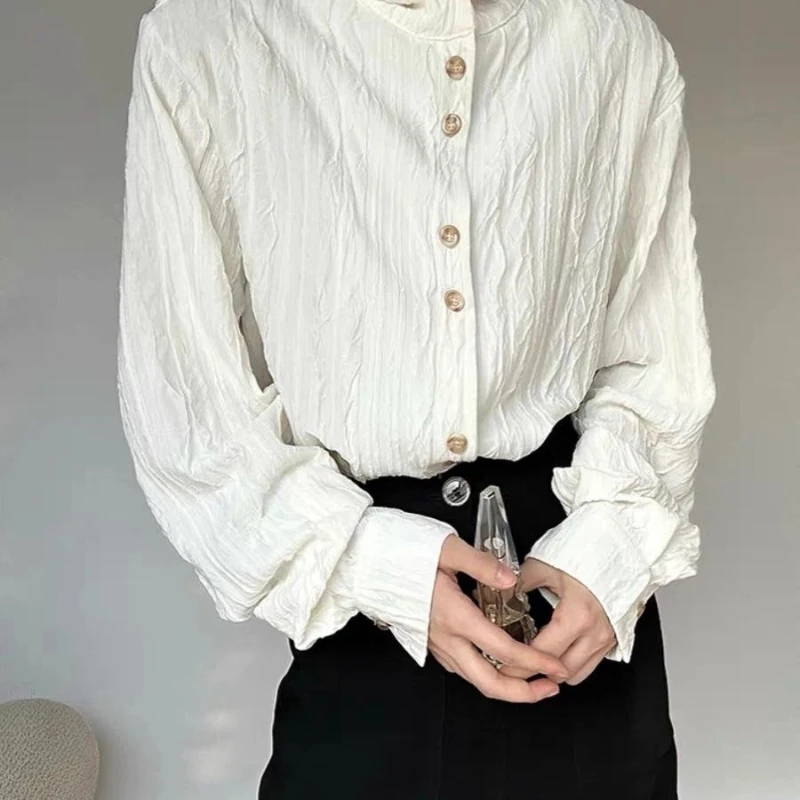 Трендовые лоскутные свободные топы с длинными рукавами на пуговицах, женская одежда, плиссированные универсальные футболки High Street, модные повседневные весенне-осенние
Трендовые лоскутные свободные топы с длинными рукавами на пуговицах, женская одежда, плиссированные универсальные футболки High Street, модные повседневные весенне-осенние