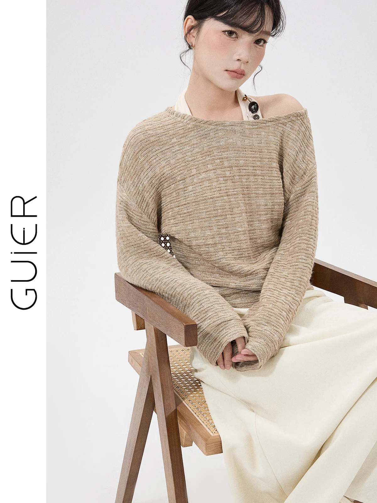 Guier Women's Knitted Ne Hanging Top ort Sle Waist Cinched Winter Faion 2025 New Arrival Premium Quali Fake Two-Piece
Guier Women's Knitted Ne Hanging Top ort Sle Waist Cinched Winter Faion 2025 New Arrival Premium Quali Fake Two-Piece