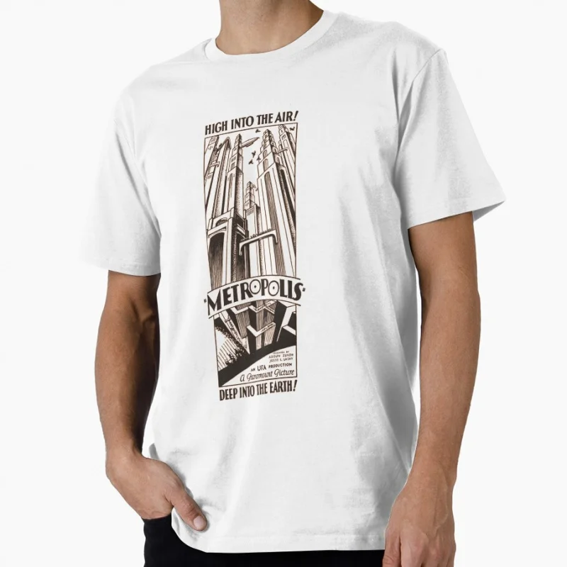 Fritz Lang's Metropolis Classic Sci fi Gift t shirt for man Futuristic Robot Maria Graphic Clothes 1223 All size Tops S-6XL Tee
Fritz Lang's Metropolis Classic Sci fi Gift t shirt for man Futuristic Robot Maria Graphic Clothes 1223 All size Tops S-6XL Tee
