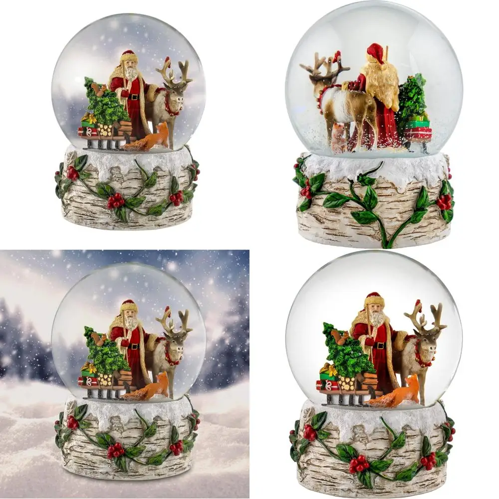 120 мм снежный шар Санта-оленя с музыкальной функцией
120 мм снежный шар Санта-оленя с музыкальной функцией