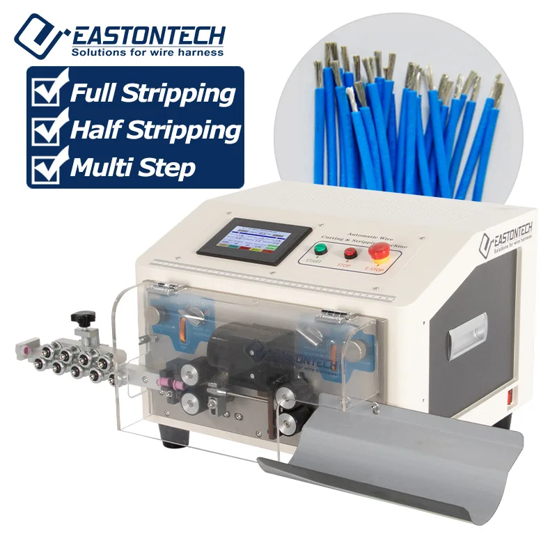 EW-3010 0.1-6mm2 Automatic Computer Wire Cutter and Stripper Copper Wire Cutting and Stripping Machine
EW-3010 0.1-6mm2 Automatic Computer Wire Cutter and Stripper Copper Wire Cutting and Stripping Machine
